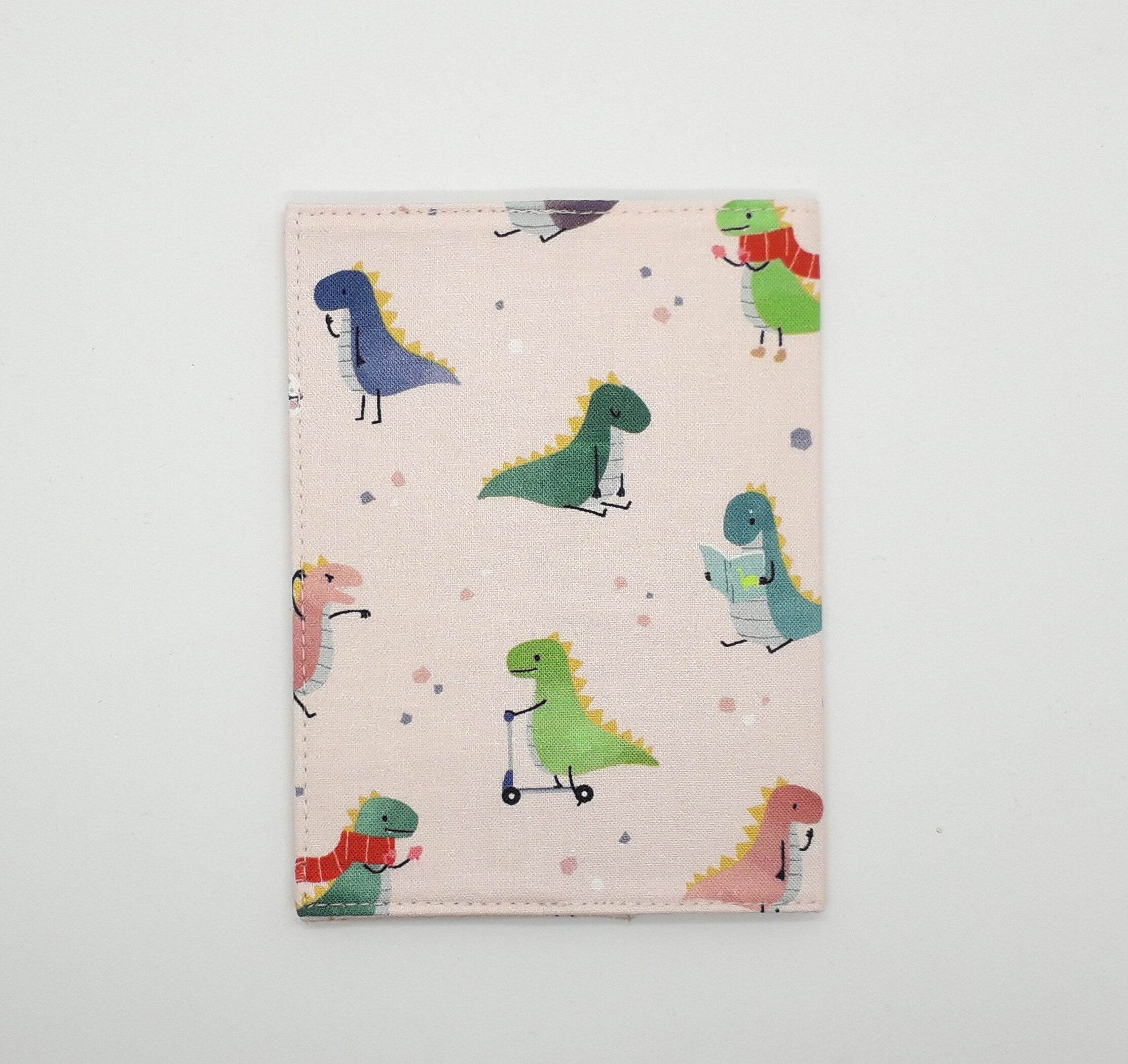 Playful Dinosaurs Passport Cover - Pink - Wild Abandon