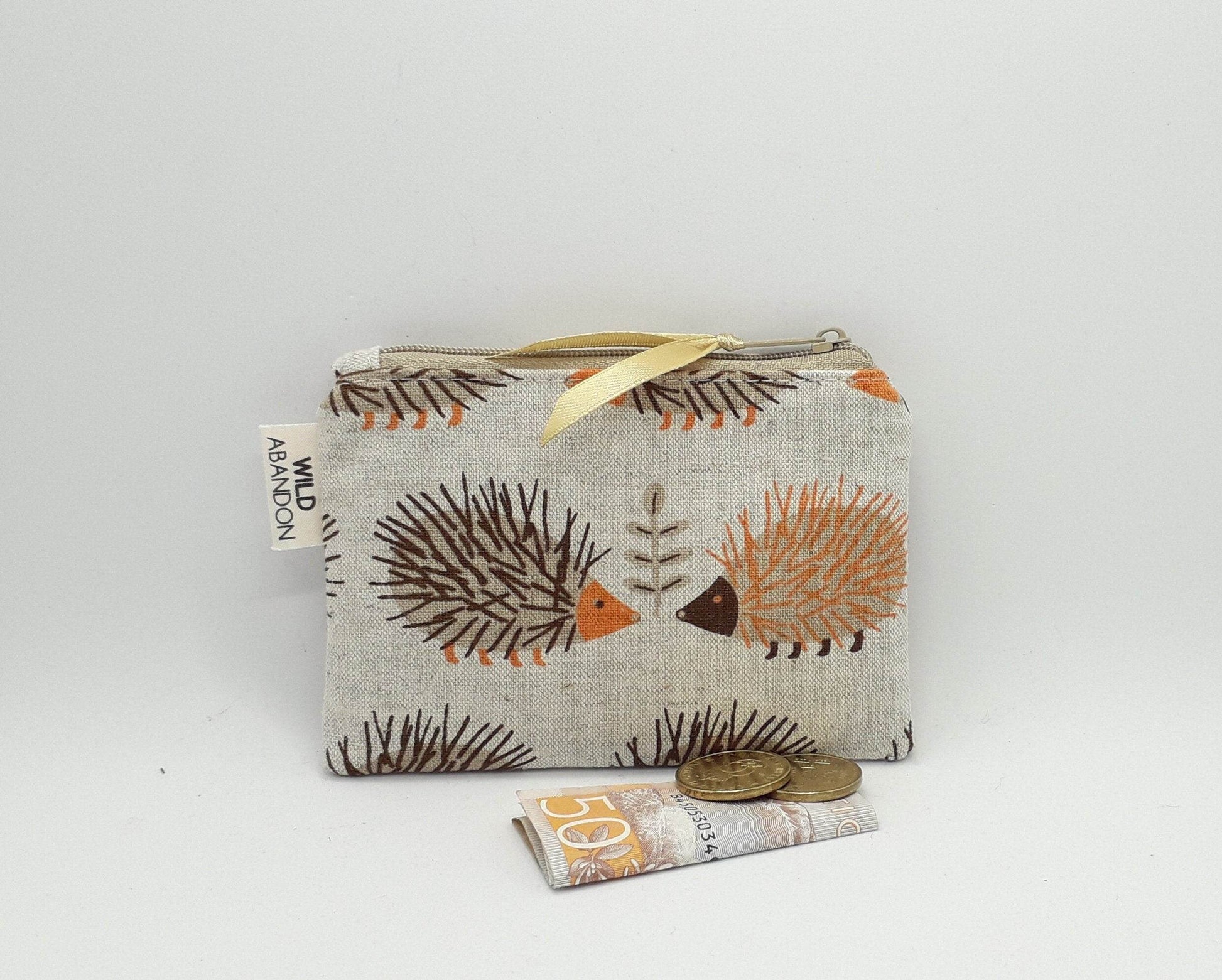 Brown Hedgehog Coin Purse - Wild Abandon