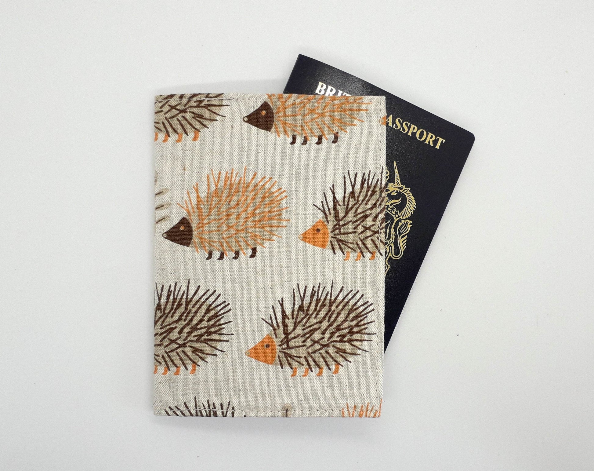 Brown Hedgehog Passport Cover - Wild Abandon