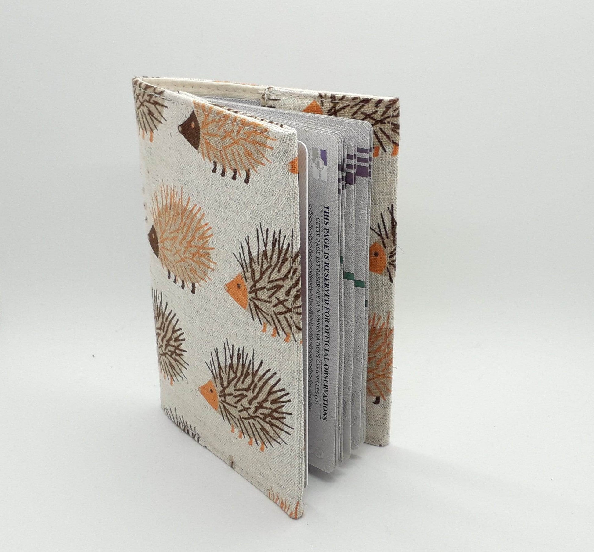 Brown Hedgehog Passport Cover - Wild Abandon