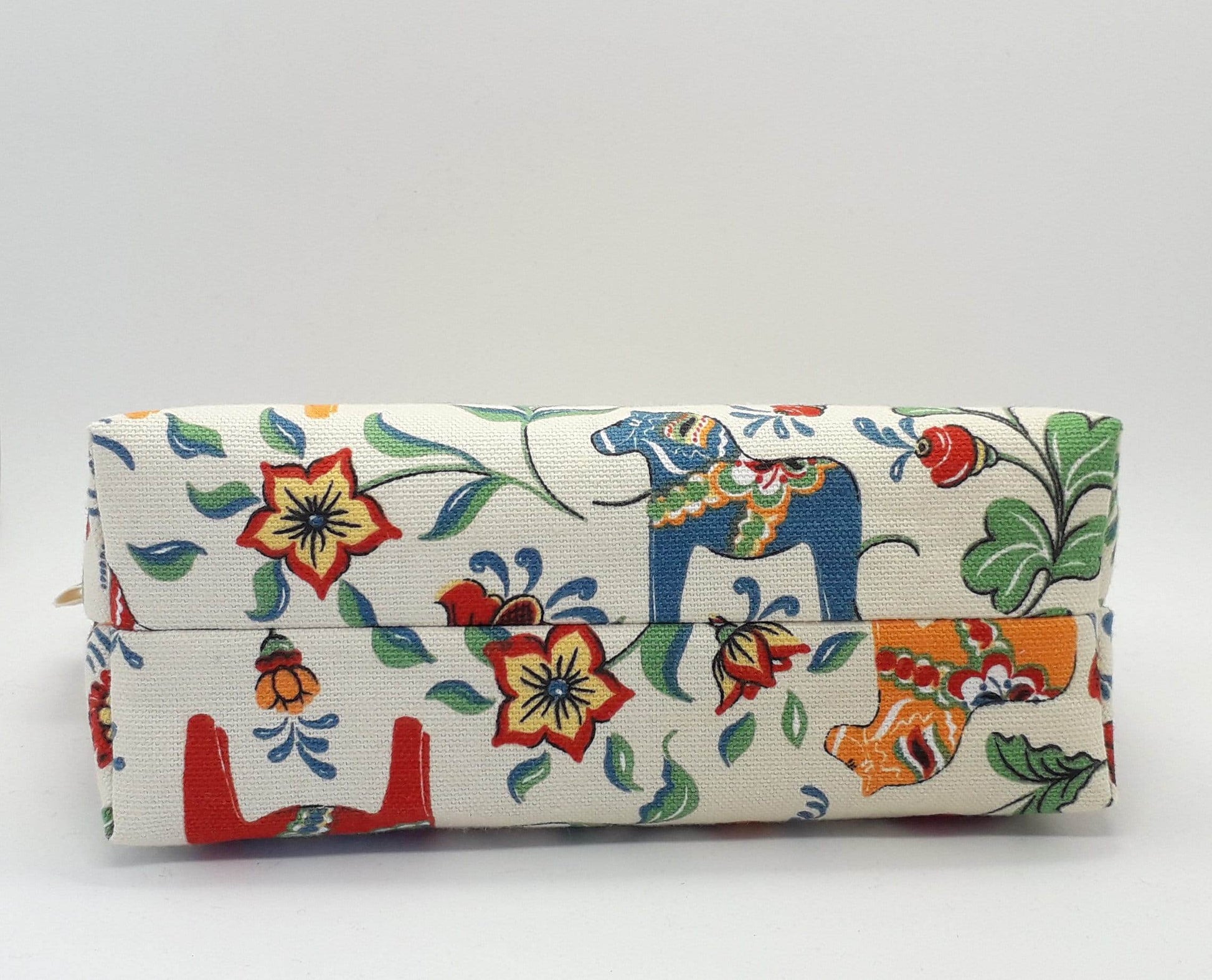 Dala Horse Ivory Zip Pouch - Wild Abandon