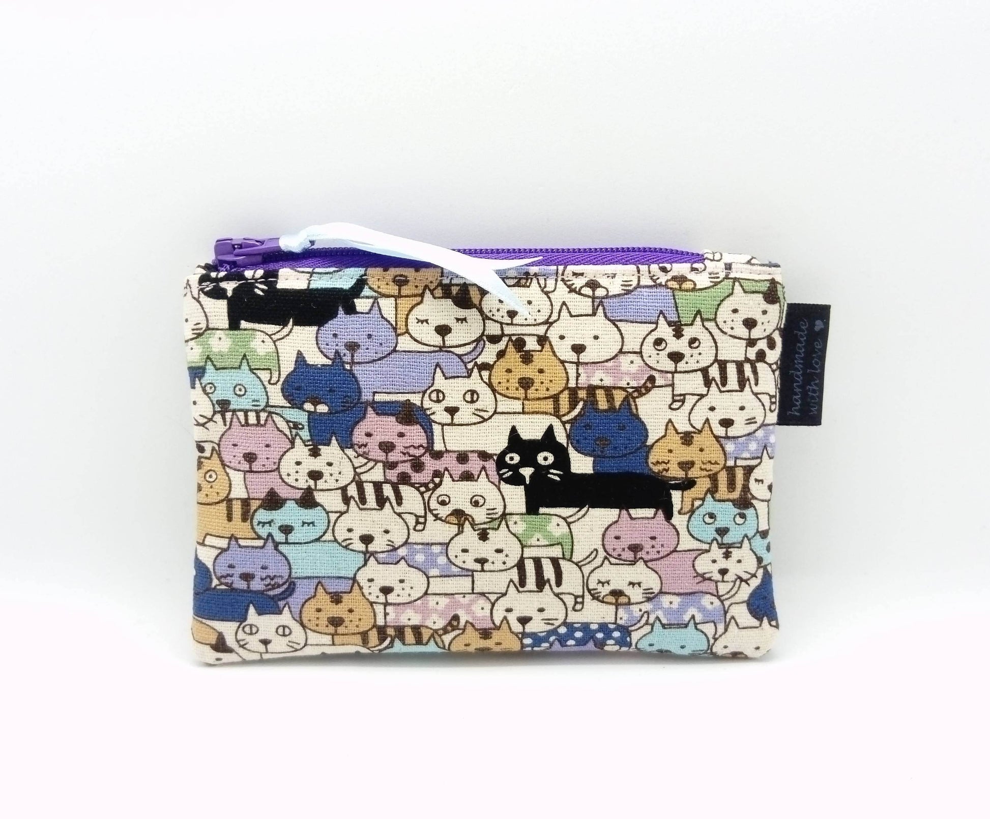 Purple Cat Gang Coin Purse - Wild Abandon
