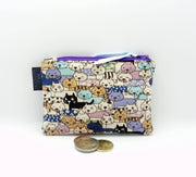 Purple Cat Gang Coin Purse - Wild Abandon