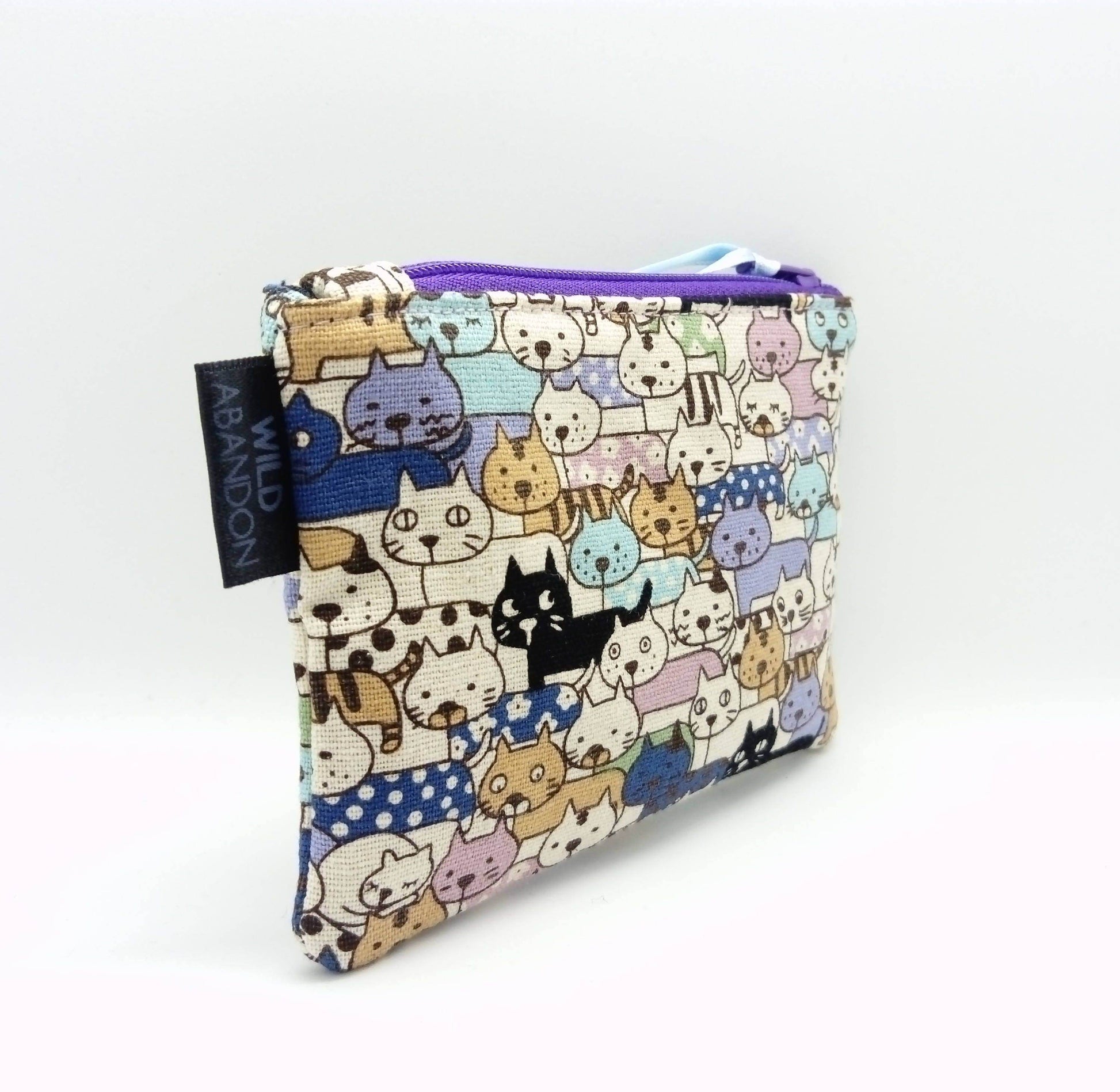Purple Cat Gang Coin Purse - Wild Abandon